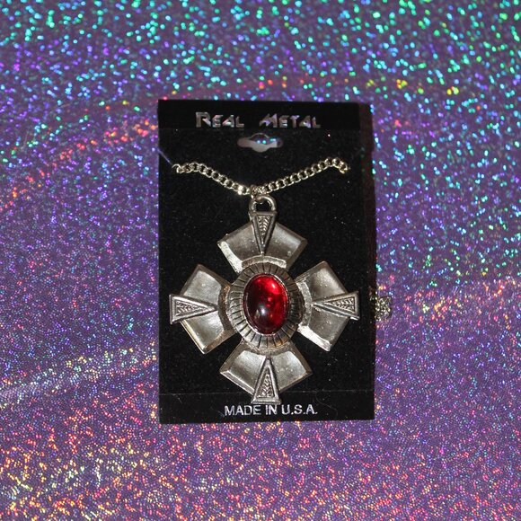 Real Metal Spider Gothic Halloween Earrings/Necklace Set NWT - Picture 3 of 4